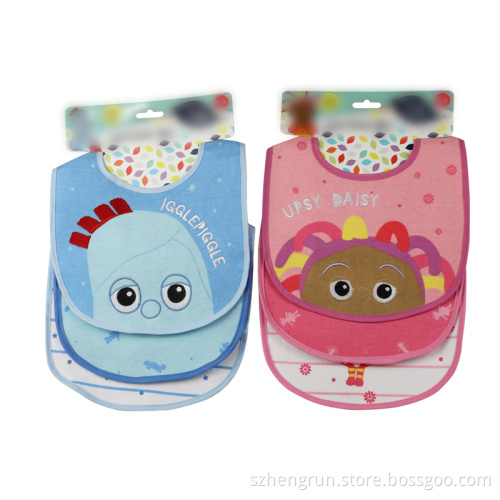 Printed terry baby bib for Infant